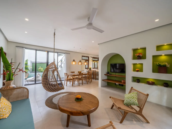 Freehold 3 Bedroom Villa at Seminyak | Semi Modern Design with Rooftop Balcony